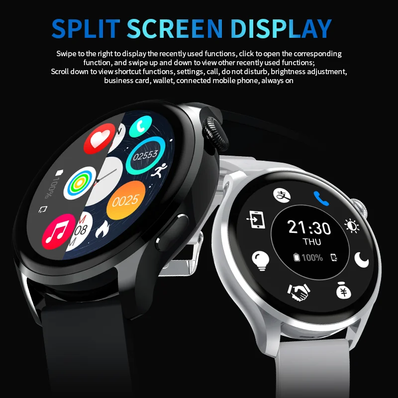 HW66 Smart Watch AMOLED 1.35 Inch HD Screen Bluetooth Dial Call Heart Rate Monitor Women Smartwatch Sport tracker Watch