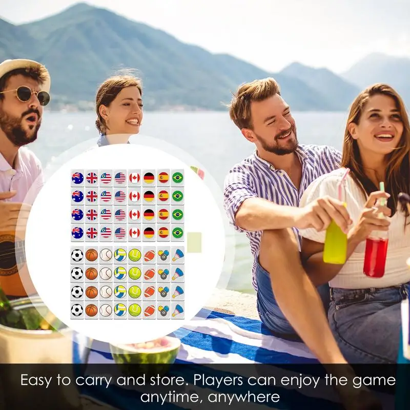 Игра с рисунком флага плитка пляжный узор национальным флагом Маджонг игра для