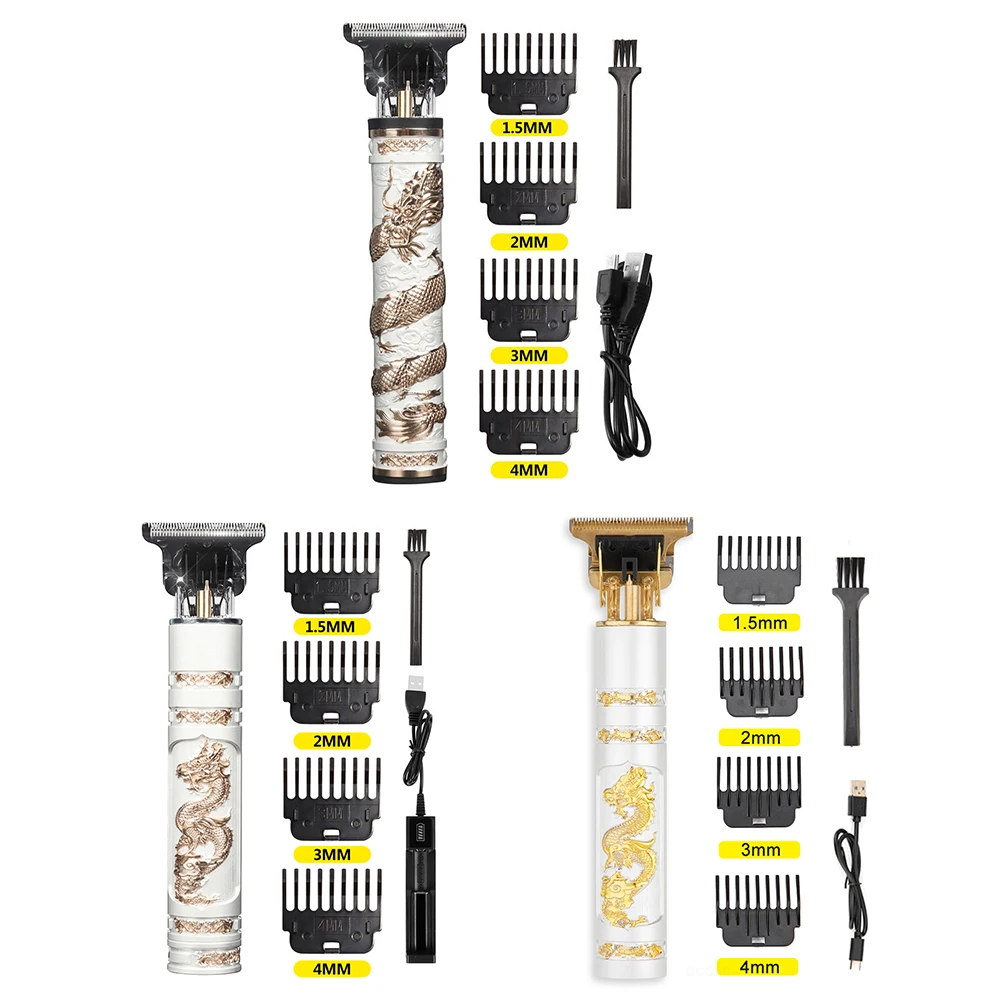 

Домашняя электрическая машинка для стрижки волос с USB-зарядкой, триммер для бороды, Мужская бритва, мужской парикмахерский профессиональны...