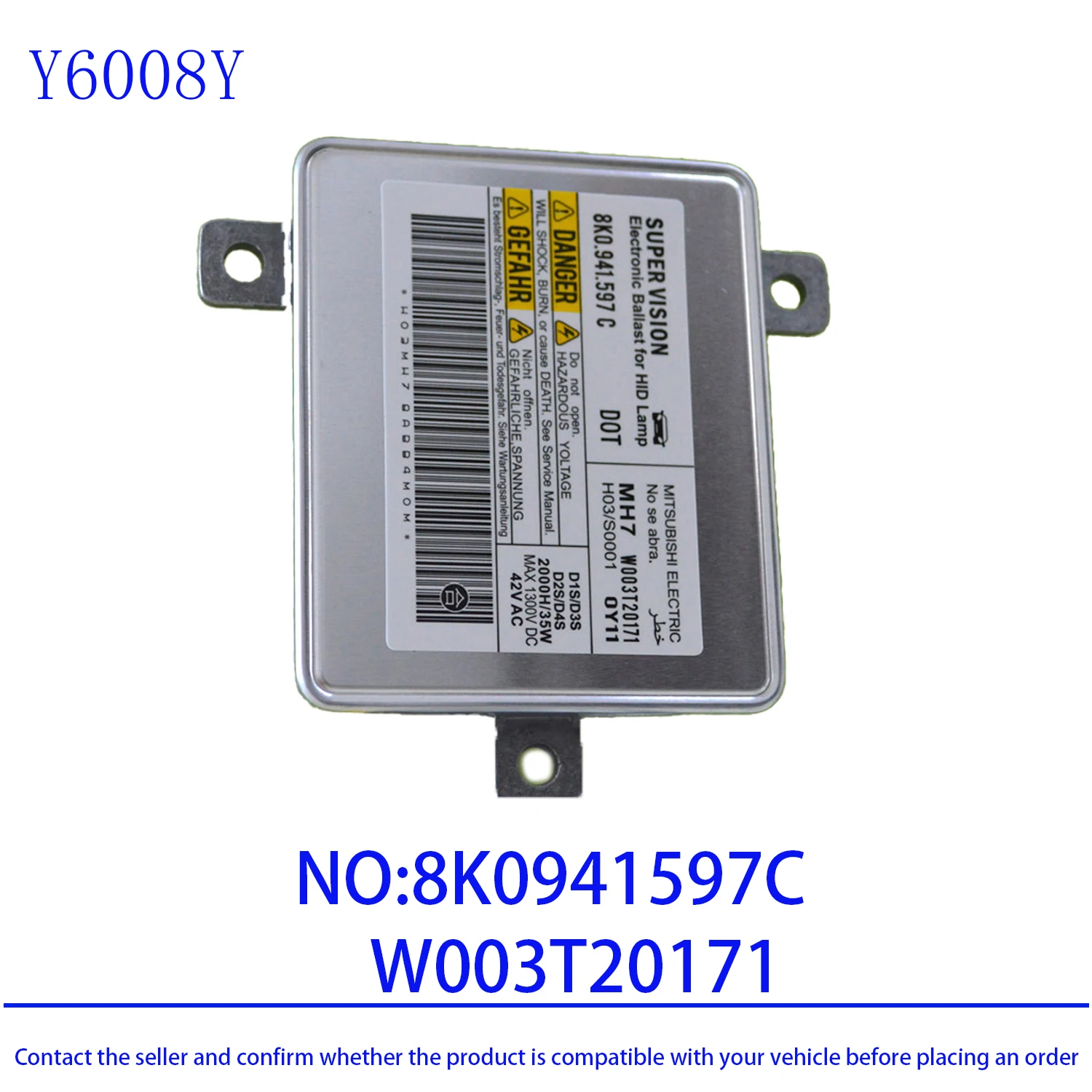 Контроллер ксеноновой балластной лампы D3S 8K0941597C W003T20171 для Audi A6 S6 A7 S7 A8 S8 Q7