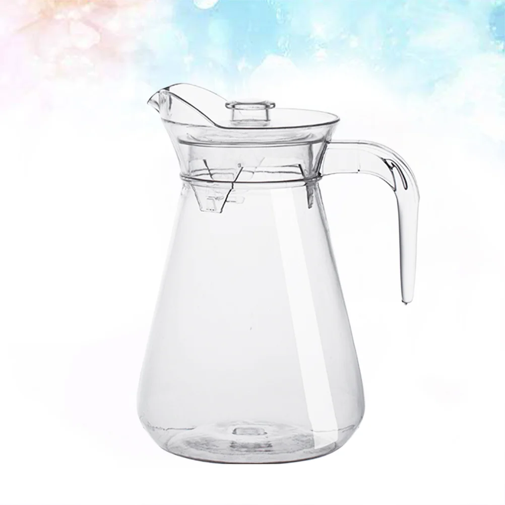 

Large Capacity Iced Tea Pitcher Large Water Pitcher with Lid Jug Beverage Carafe for Home Shop Bar ( 1L )