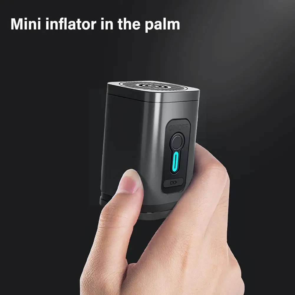 

Electric Inflatable Air Pump USB Charging Inflator Pump Air Swim With Cushion LED Air Outdoor Camping Llight Portable Pump D5G7