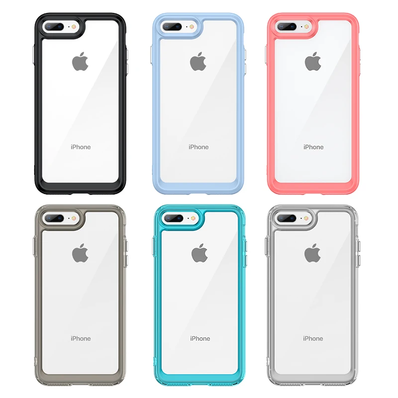 Прозрачный чехол для iPhone SE4 2022 2020 8 7 6S Plus XR Xs Max прозрачный противоударный защитный