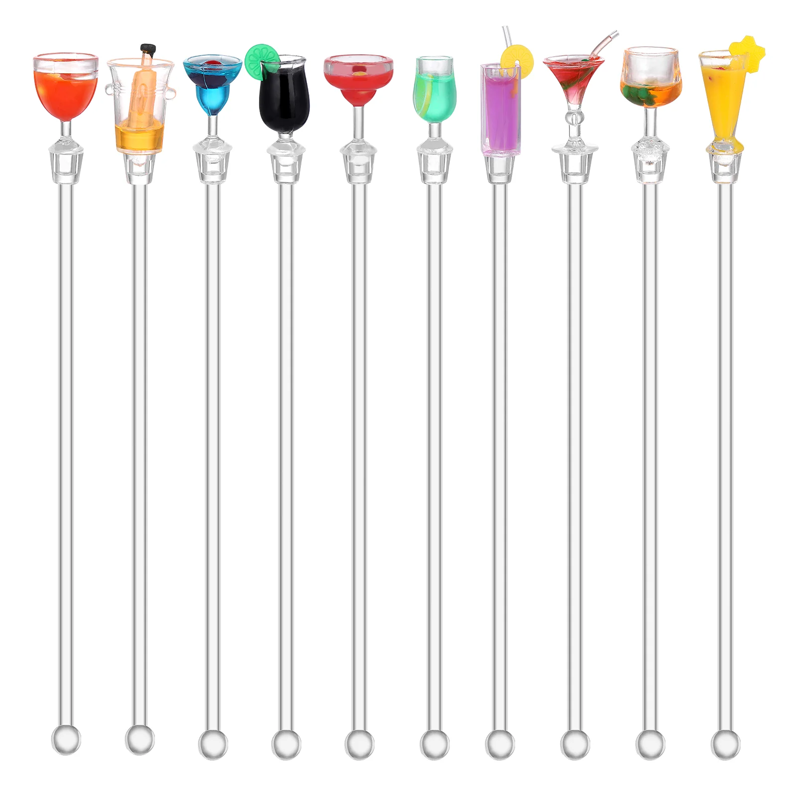 

Coffee Blender Frother Drink Stirrers Cocktail Sticks Muddler Cocktails Set Mixed Whiskey