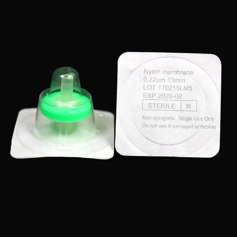Стерильный шприцевой фильтр 13 мм блока 0 45 мкм/0 22 мкм игла нейлоновая мембрана