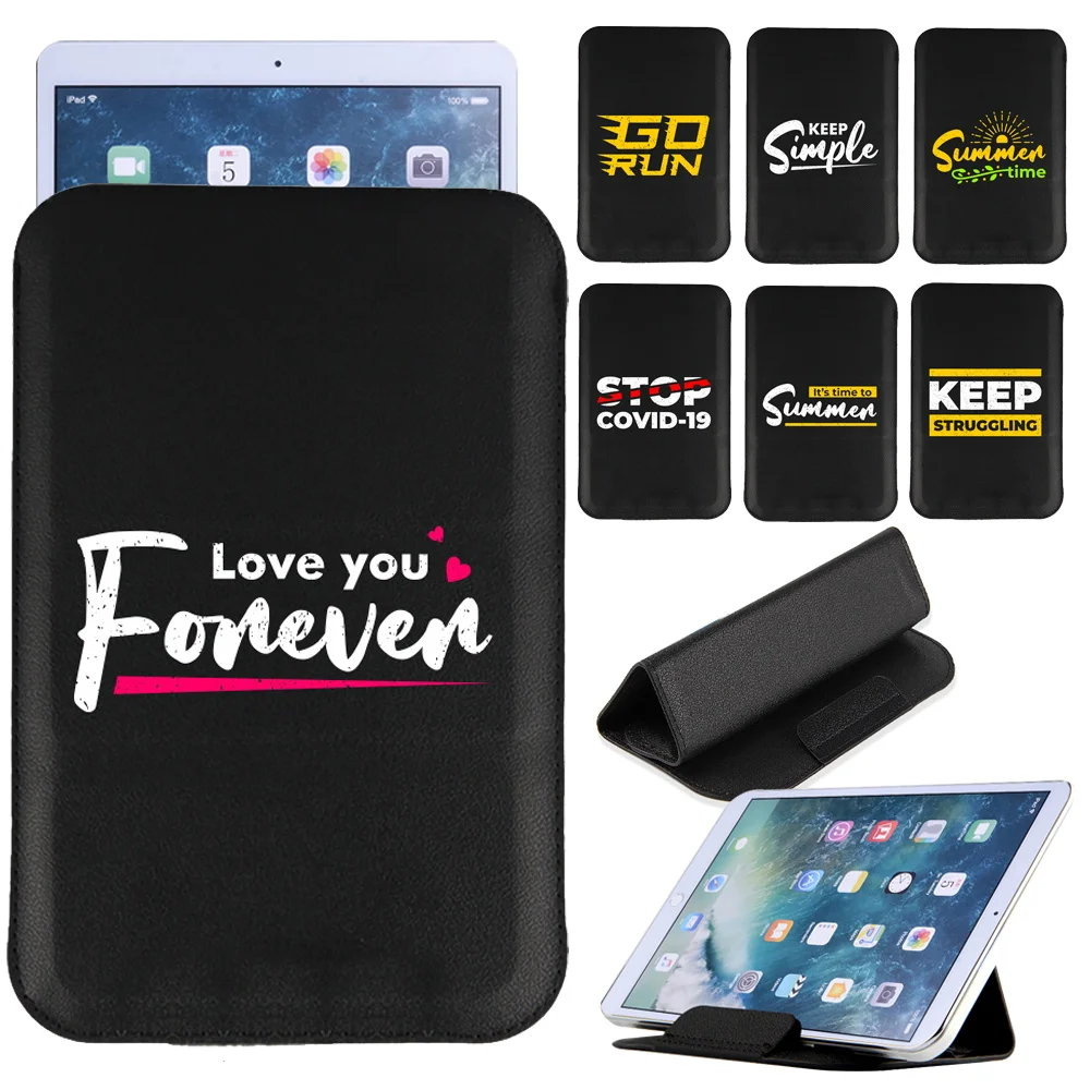 

Universal Tablet Bag Case Magnet Pack 7 8 10 10.1 inch Sleeve Magnetic Stand Cover Pouch Leather Phrase Folding Tablets Holder