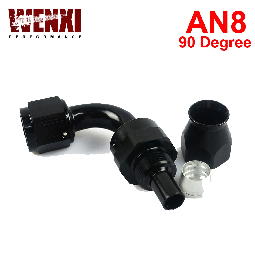 Черный высокое качество AN8 AN-8 90-градусный многоуровневый переключающий шланг