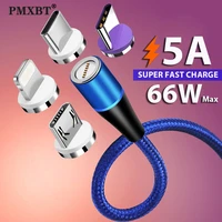 5a magnetic usb type c cable for huawei xiaomi 5a fast charging for iphone samsung microusb magnet charger usb cable for android