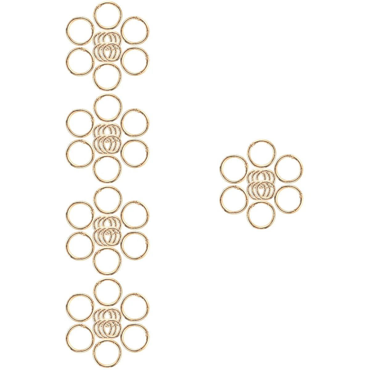 

60 O-rings Round Keychain Clip Rings Colored Round Rings Round Snap Buckles