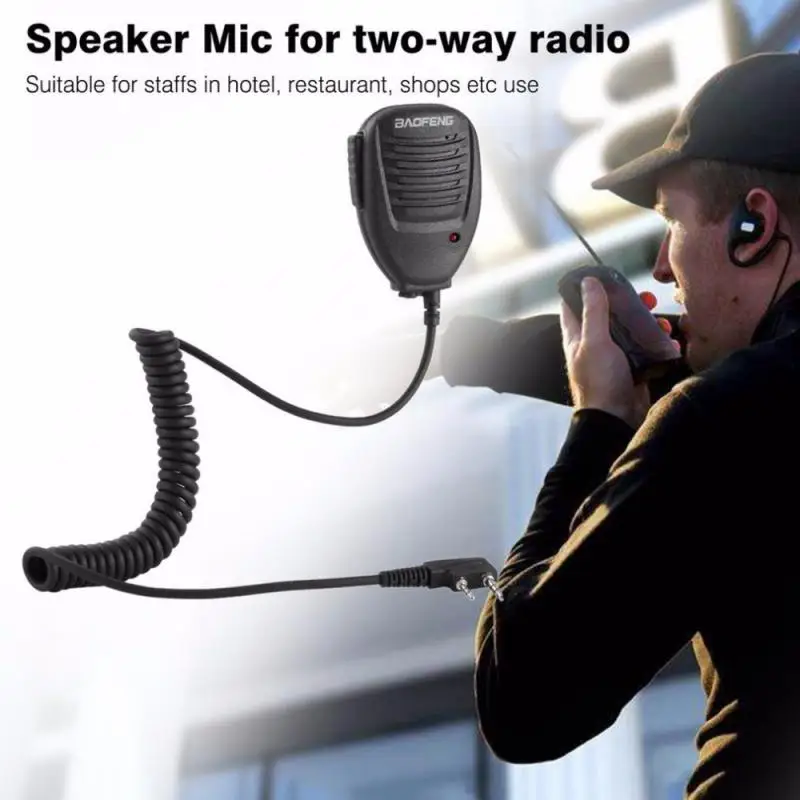 

1~5PCS 2023 New Speaker Microphone For Baofeng UV-5R 888S 5R UV82 8D 5RE 5RA UV10R Mic Headset Portable Walkie Talkie 2 Way