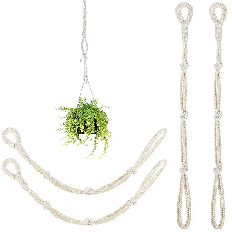 

Plant Hanger Extender Macrame 4Pcs Plant Hangings Basket Extender Macrame Plant Hanger For Indoor Outdoor Plant Pot Holder Boho