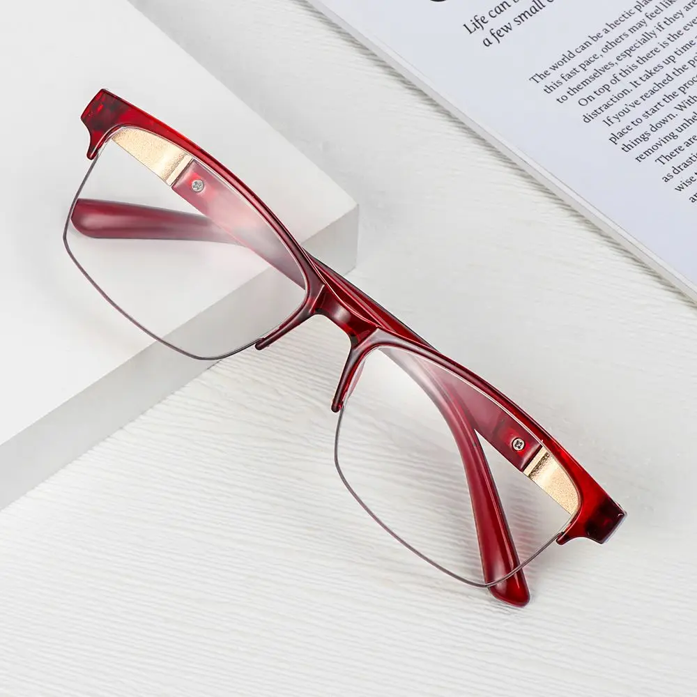 

Металлические очки в стиле ретро для чтения «кошачий глаз», женские очки для дальнозоркости с блокировкой сисветильник, для родителей, даль...