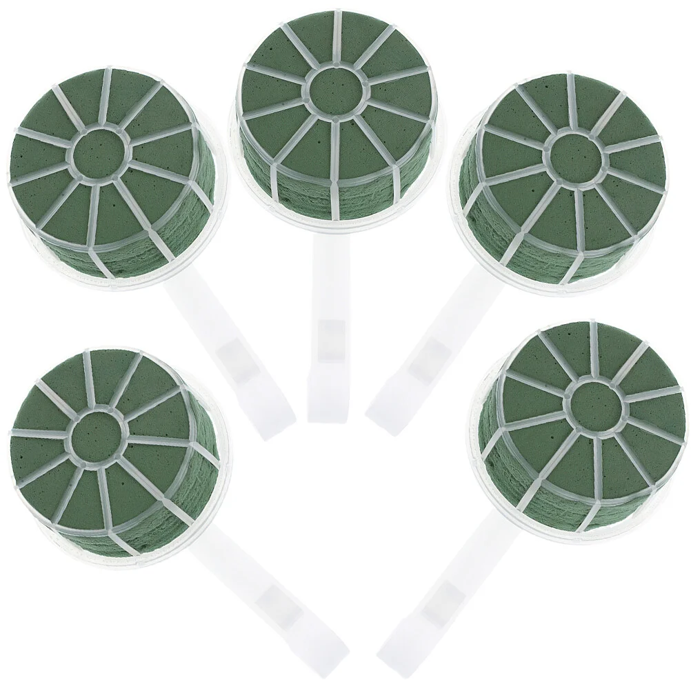 

5 Pcs Bride Bouquet Holding Flowers Wedding Holder Party Arrangement Artificial Flower Arrangementss Handle Plastic Floral