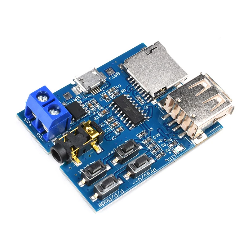 TF-карта U-Disk MP3 Плата декодера с форматом Module Расшифровка усилителей Audio Player |
