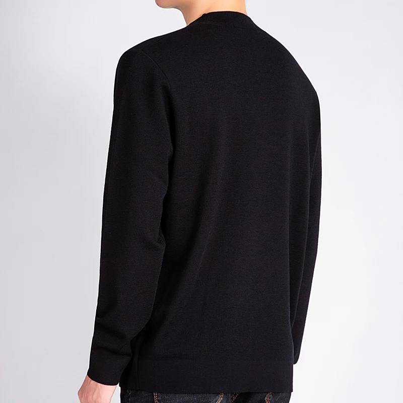 Men's Casual Warmth Preservation Quality Men's Knitted Sweater Winter Fashion Sweater 100% Cashmere Sweater Loose Pullover