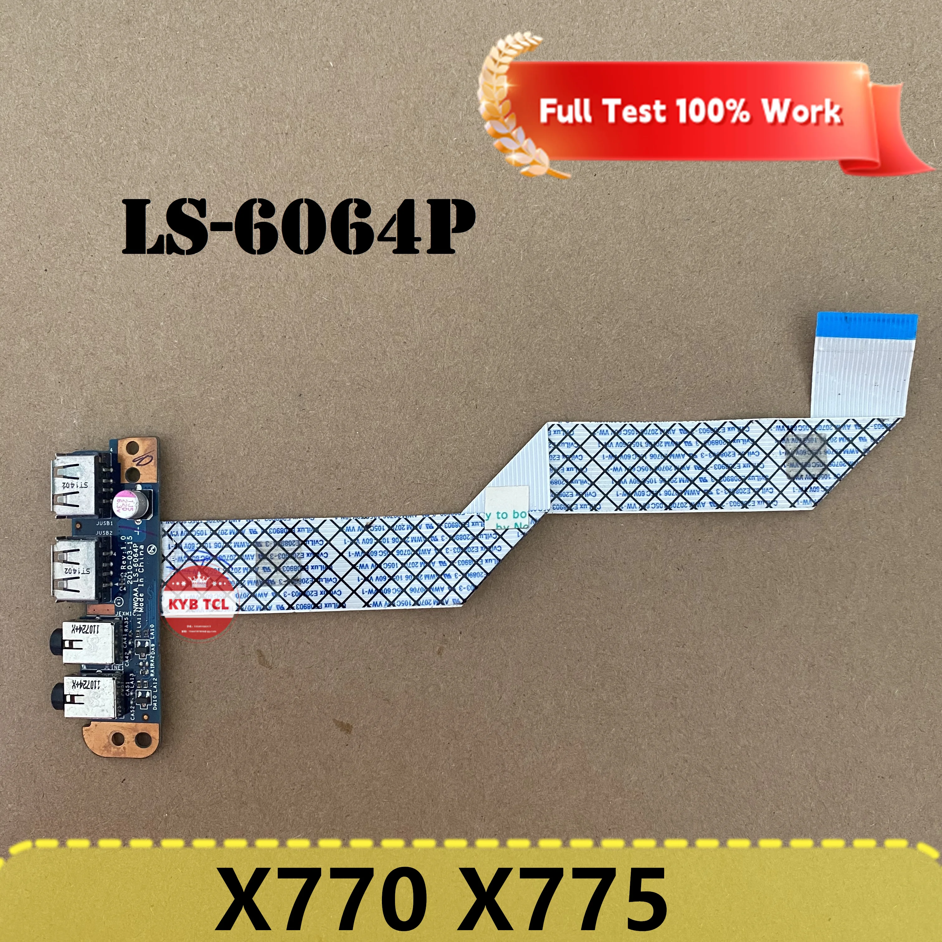 LS-6064P Ноутбук для Toshiba Satellite P750 P755 A660 A665 X770 X775 A665-S5170 Оригинальная USB-аудиоплата