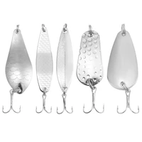 metal rotating spoon fishing bait hard bait silver sequin reinforced rotating ring rotating sequin rotating hook fishing tackle