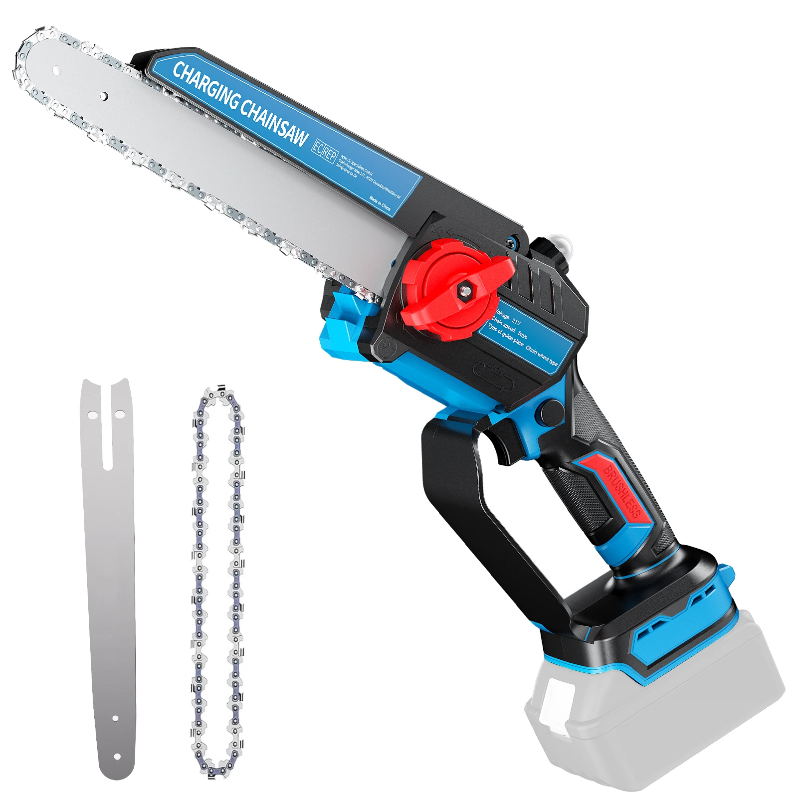 

Nananuu Бесщеточная электрическая бензопила 8 дюймов 18В