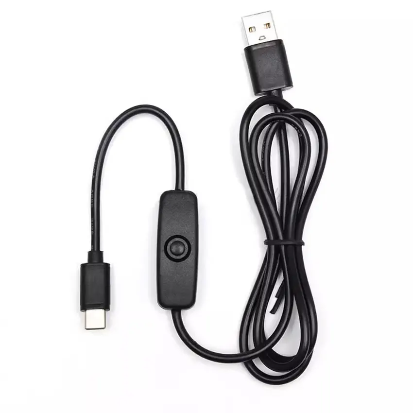 1-3 шт. USB-кабель типа C 5 В 3 А для Raspberry Pi 4 кабель питания с переключателем ВКЛ/ВЫКЛ RPI