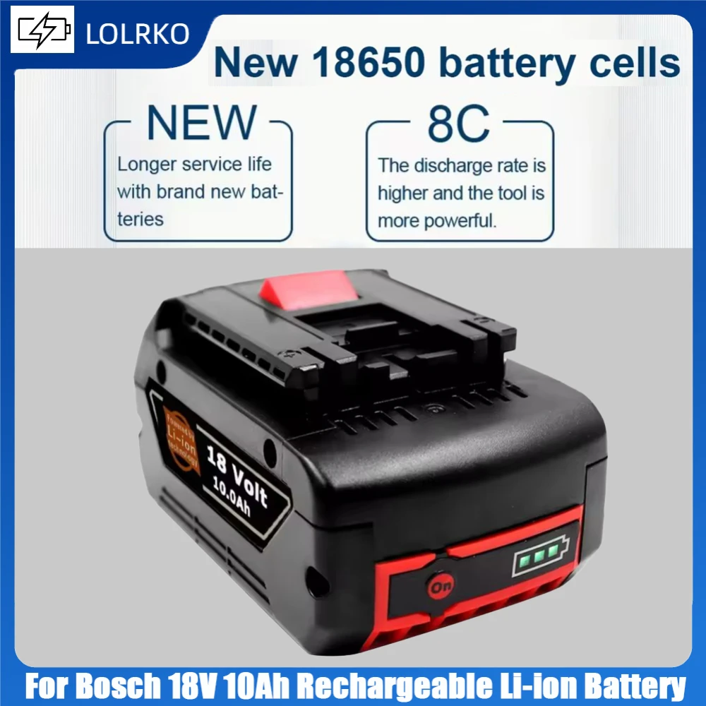 Сменная литий-ионная аккумуляторная батарея для электроинструмента Bosch 18 В 10 0 Ач