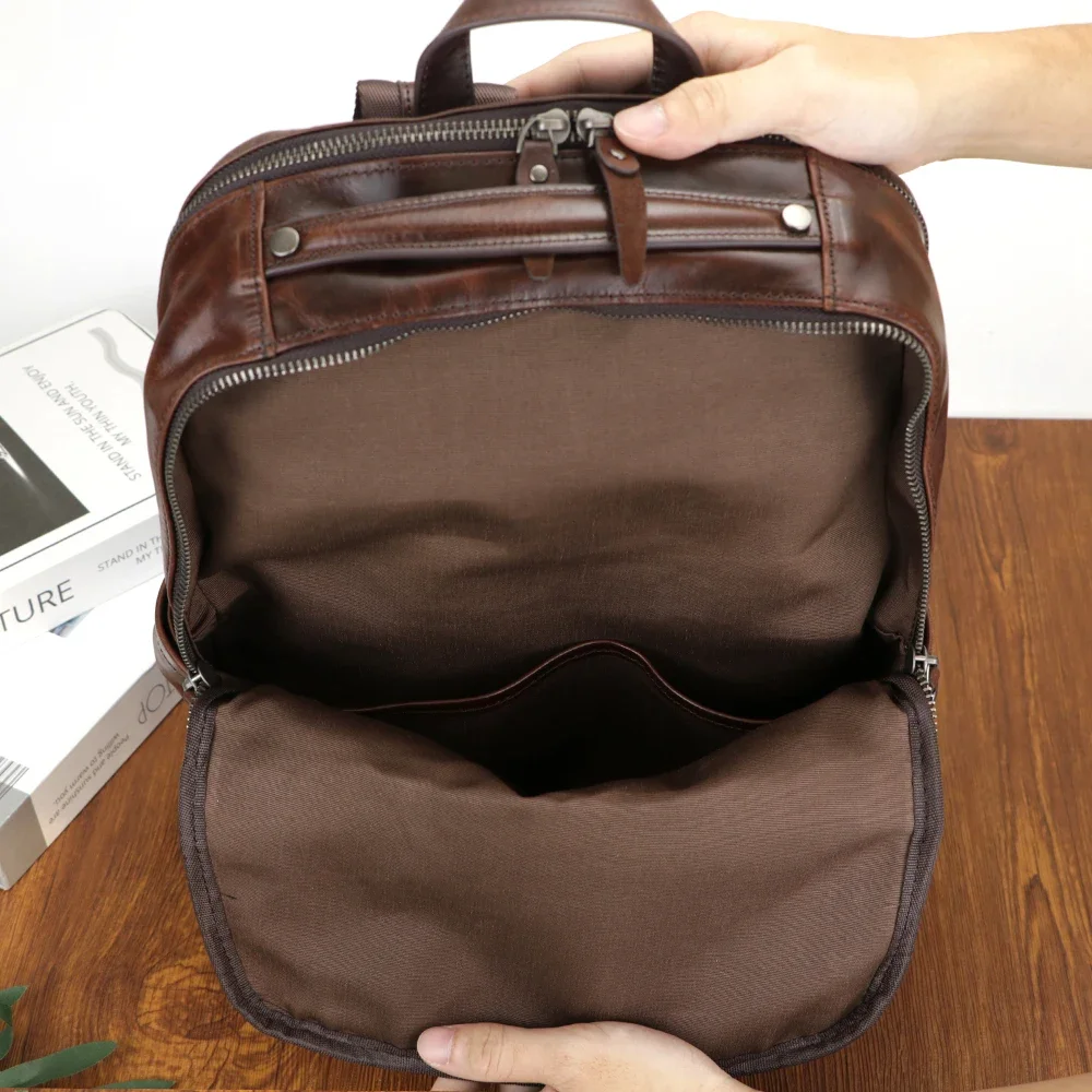 URBAN MASTER Ретро повседневные рюкзаки для мужчин рюкзак ноутбука из натуральной