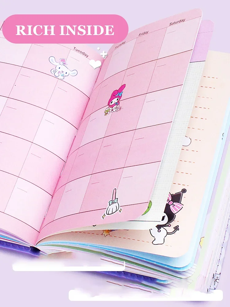 Японский аниме Sanrio Family Series тетрадь с ручкой Hello Kitty Cinnamoroll Kuromi Melody подарок для