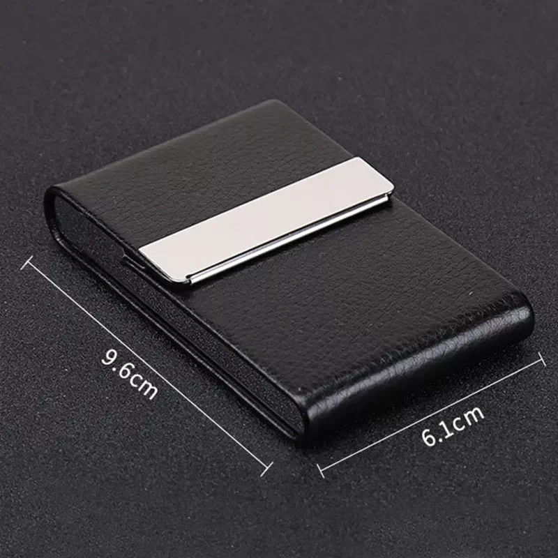 

Accessories Cigarette Case 1 PC Cigar Storage Box Stainless Steel Multifunction Card Cases PU Tobacco Holder