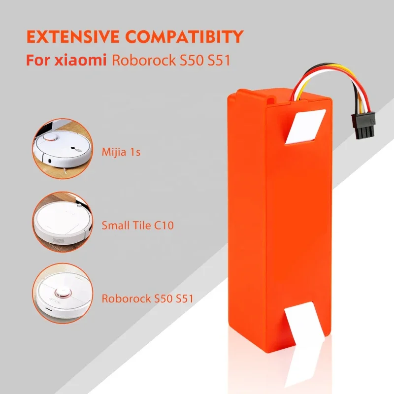 

Аккумулятор для робота-пылесоса Xiaomi Roborock S50 S51 S55, 14,4 В