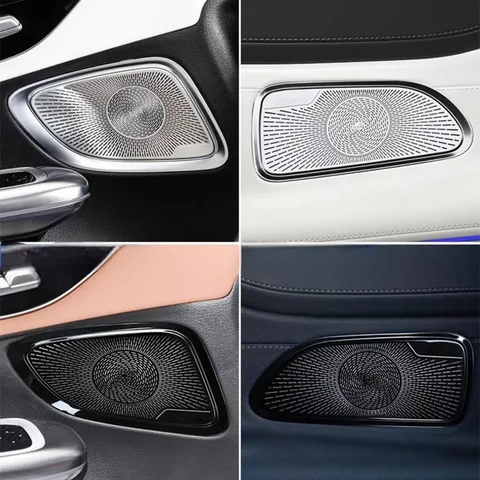 Для Mercedes-Benz C236 CLE-класса модифицированная сетчатая отделка автомобильного аудиодинамика двери
