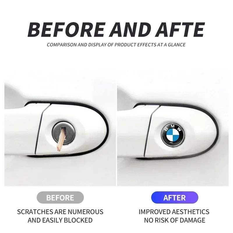 10 шт. автомобильный Стайлинг наклейки на замочную скважину декоративная защита