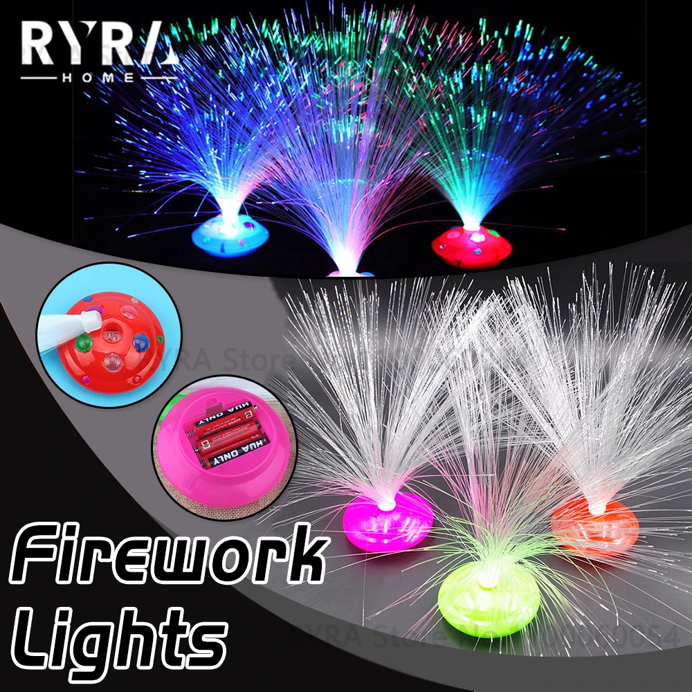 

Colored LED Fiber Optic Light Night Lamp Holiday Christmas Wedding Decoration Stars Shine In The Dark Kid Toys Optic Fiber Light