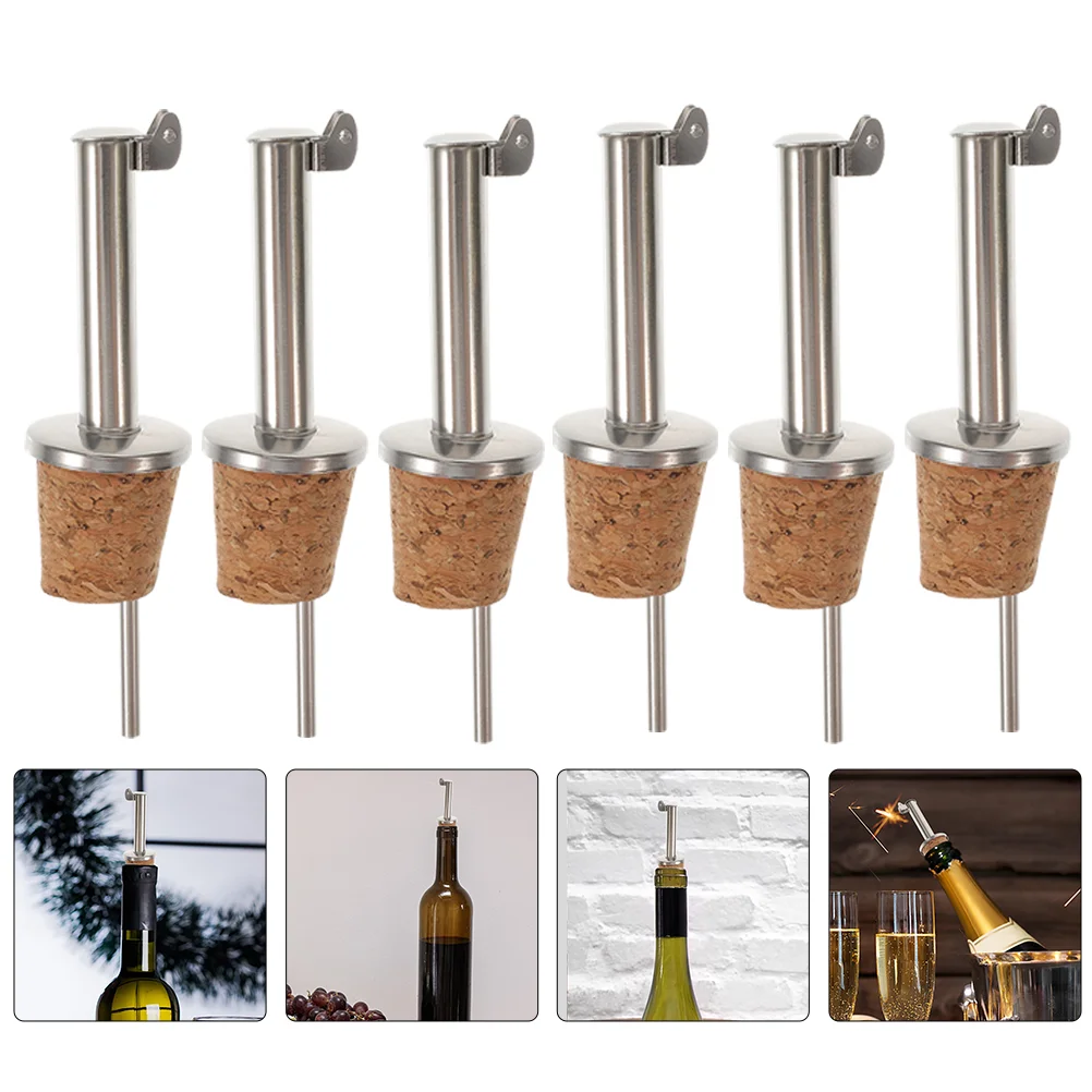 

Bottlepourer Oil Pourers Spoutsspout Corks Drinking Stopperstoppers Vinegar Olive Cruet Cork Aerator Decanter Leakproof Nozzle