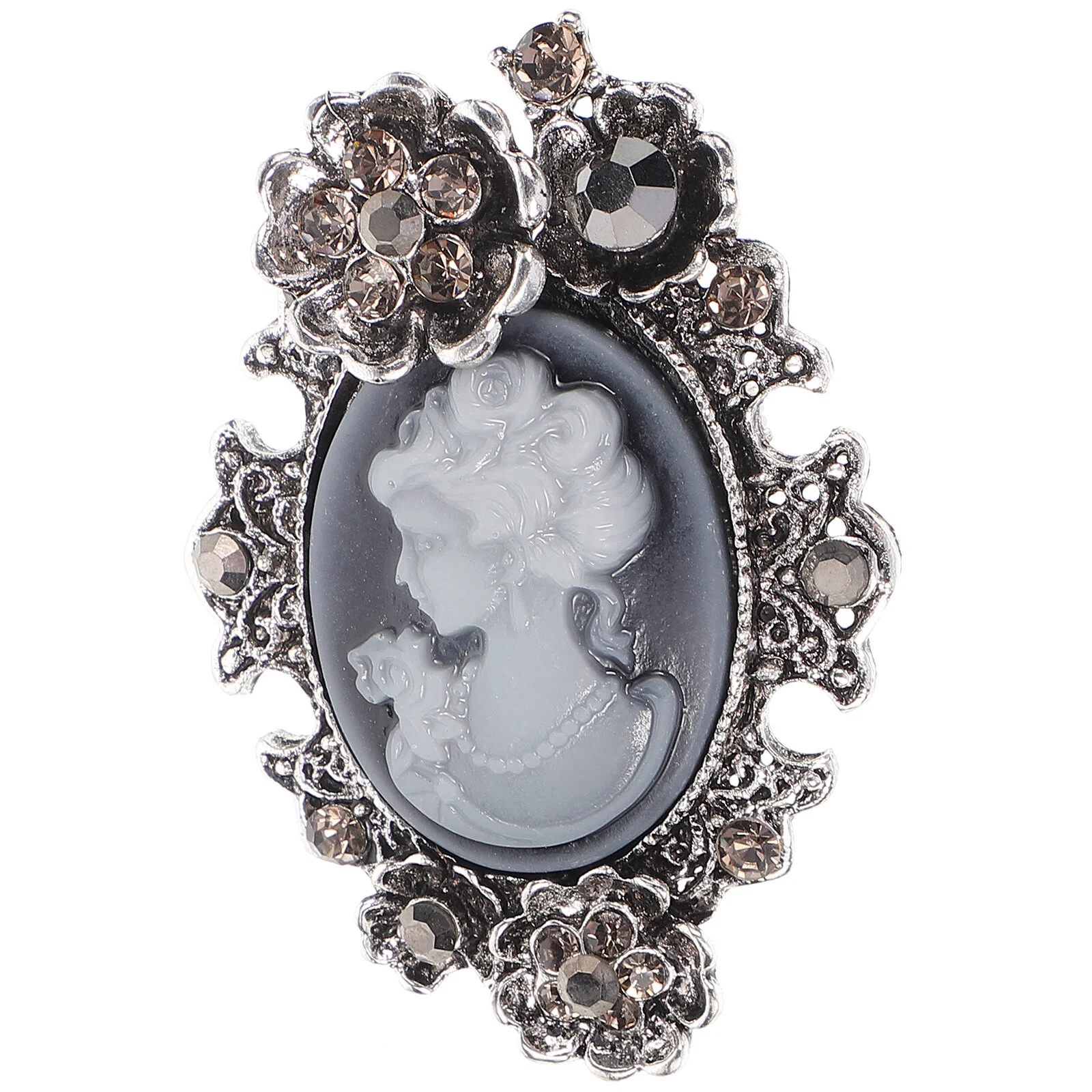

Beauty Head Brooch Gifts Women Birthday Unique Costume Jewelry Fashion Pin Hats Victorian Brooches