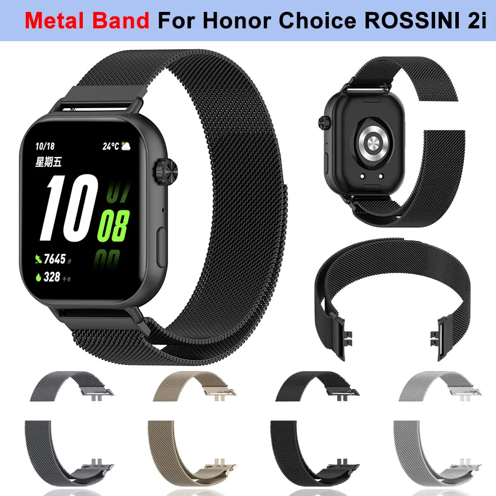 Фото Ремешок для часов For Honor Choice ROSSINI 2i из нержавеющей стали, миланский металлический магнитный браслет-петля, ремешок-браслет для часов №1