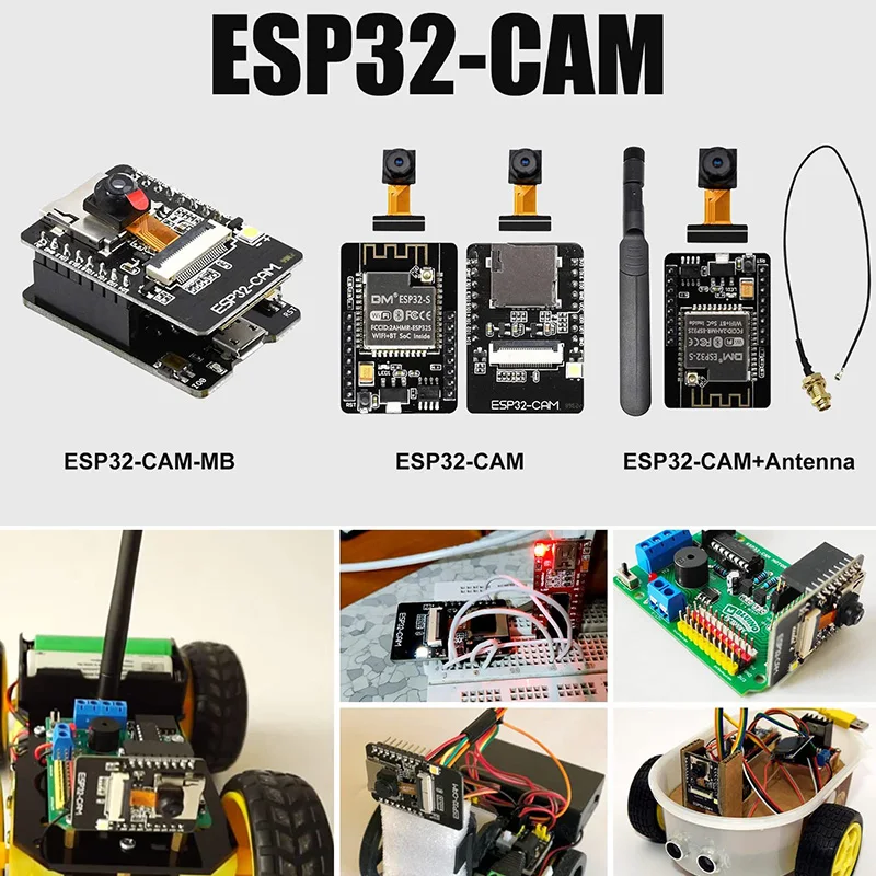 ESP32-CAM WiFi модуль ESP32 серийный для макетная плата 5V Bluetooth с OV2640 камеры Nodemcu