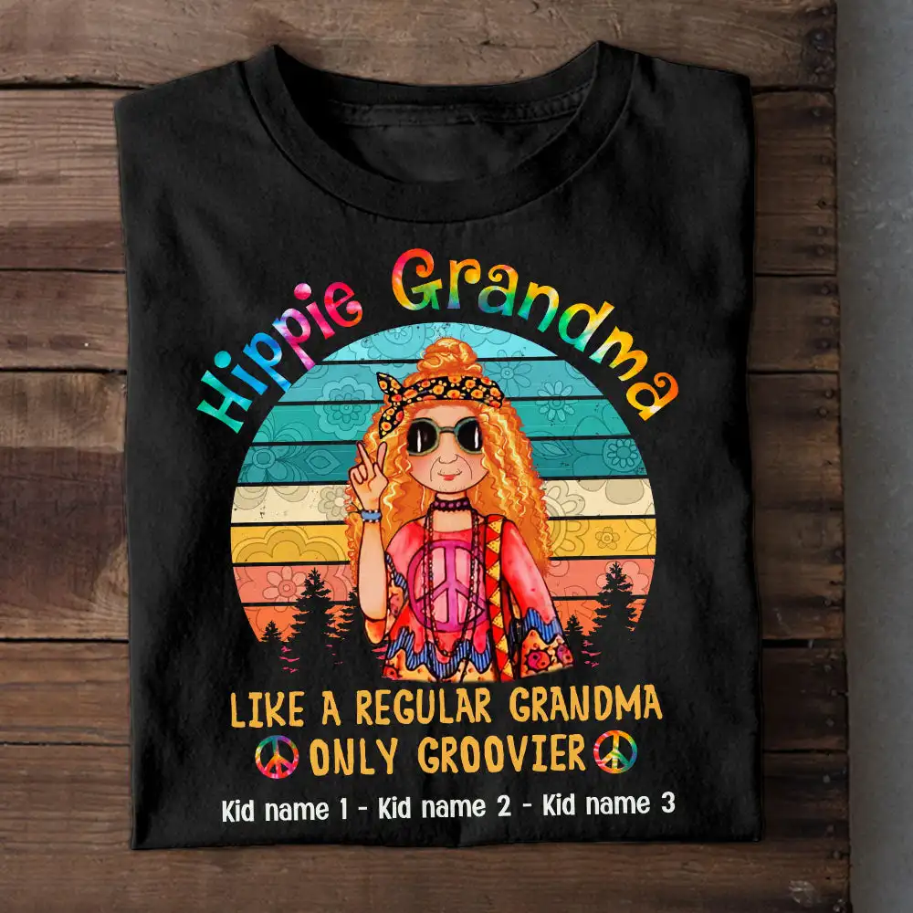 

Hippie Mom Grandma T Shirt