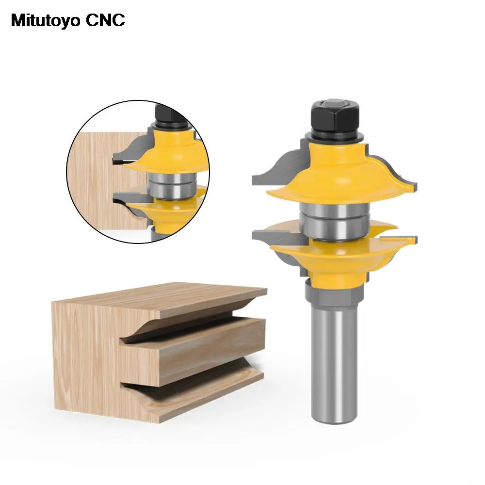 

3pcs/lot 12mm 12.7mm Shank Wood milling cutter Entry Interior Tenon Door Router Bit Set Ogee Matched R&S Router Bits Carving