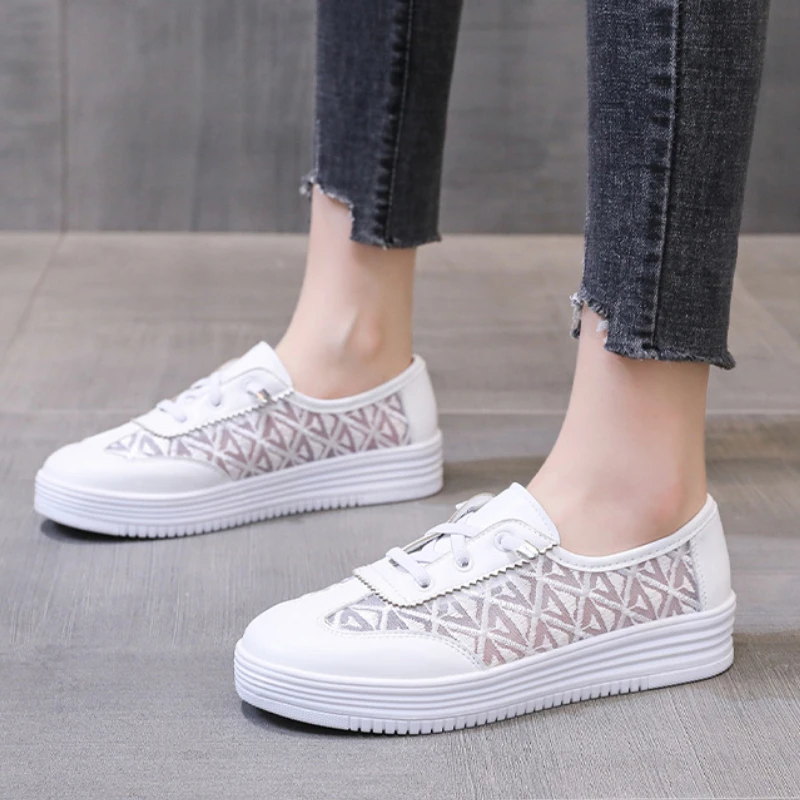 

Spring New Women Shoes Low-top Korean Style Student Trendy Ventilation Sports Casual Board Shoes Sapatos Femininos De Luxo