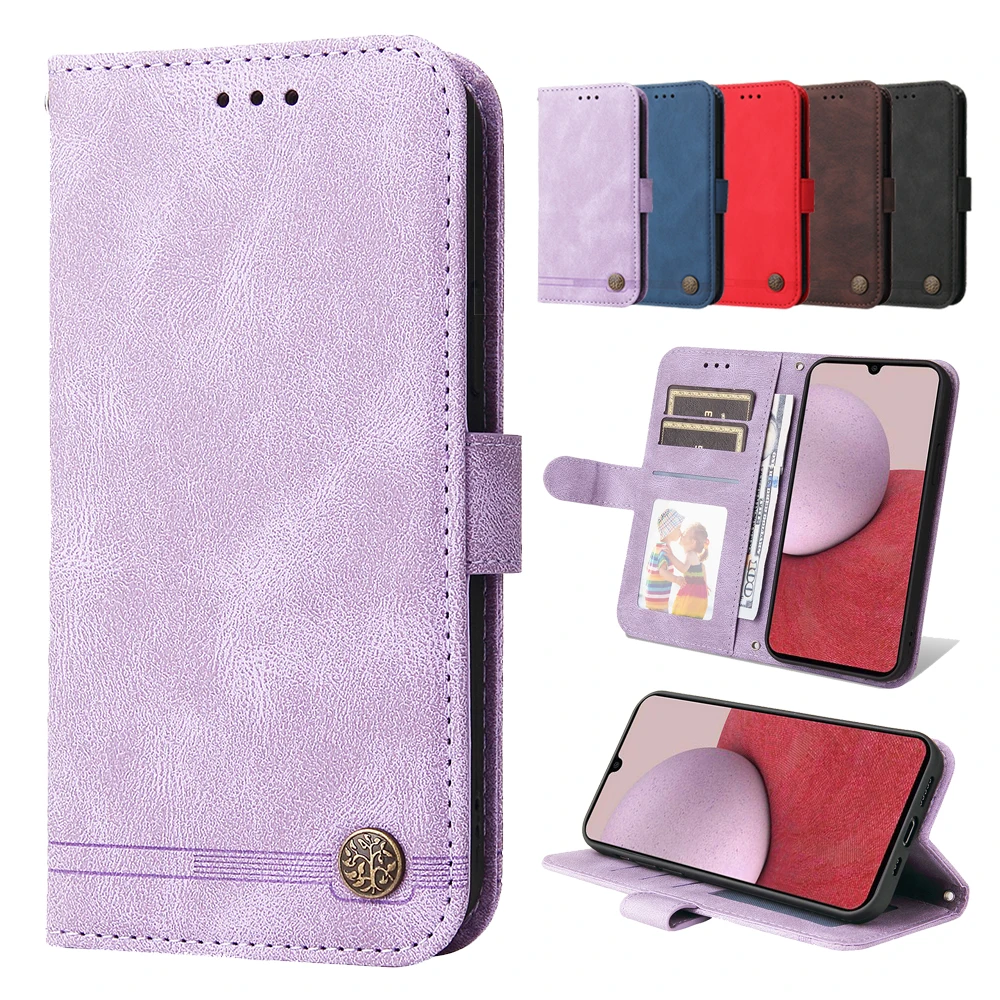 

Case for Samsung Galaxy S22 S21 S20 S10 Skin Feel PU Leather Wallet for Galaxy A13 A23 A33 A53 A73 A21S A12 A22 A32 A52 A51 A71