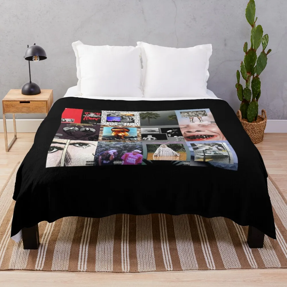 

Suicide Boys album collage Throw Blanket tourist blanket soft plaid
