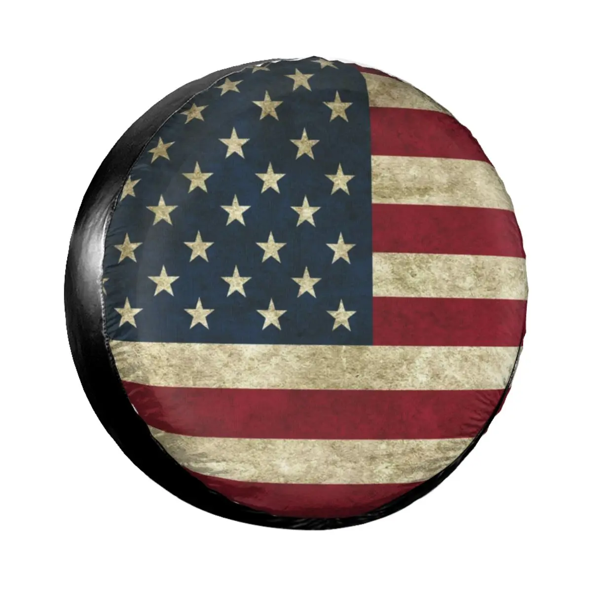 

Винтажный чехол с американским флагом для запасных шин для Jeep Honda USA, яркие аксессуары для автомобиля 14, 15, 16, 17 дюймов