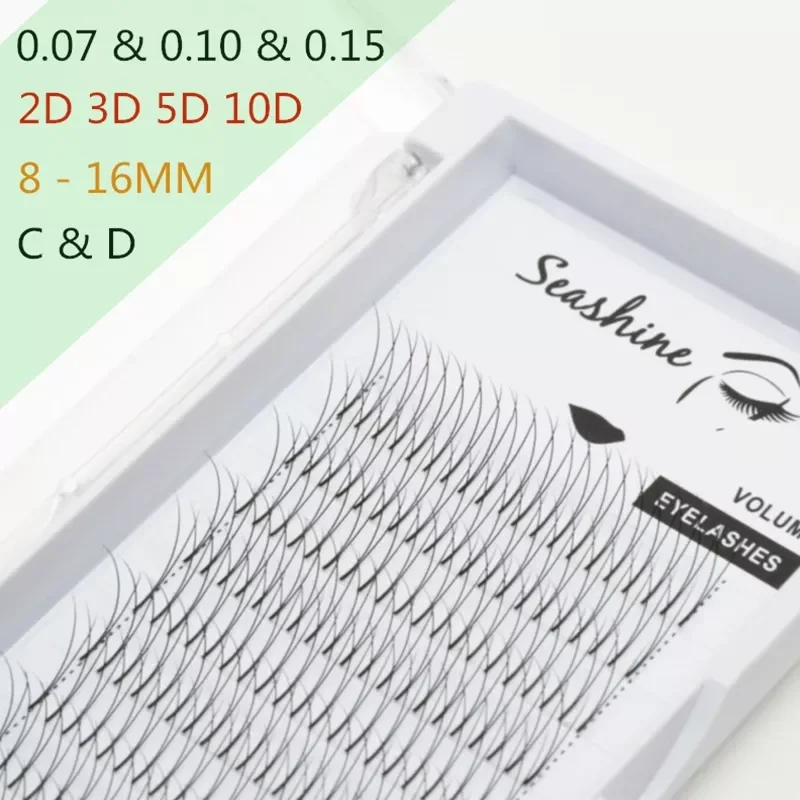

Long Stem Lashes Premade Wide Fans 2D 3D 5D 10D Russian Volume Professional Eyelash Extensions Faux Mink