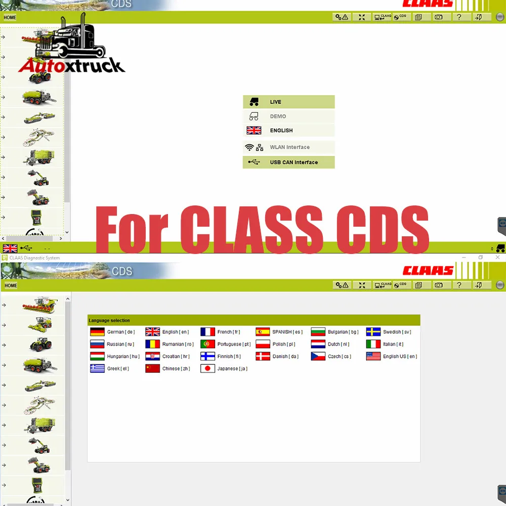 

For Claas CDS Diagnostic System [Update 2021] +LMT license for multi-PCs