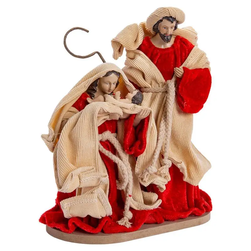 

Family Table Decorations Christmas Ornaments Fabric Resin Crafts Ornaments for Table Hand-painted Family Resin Ornament Decor