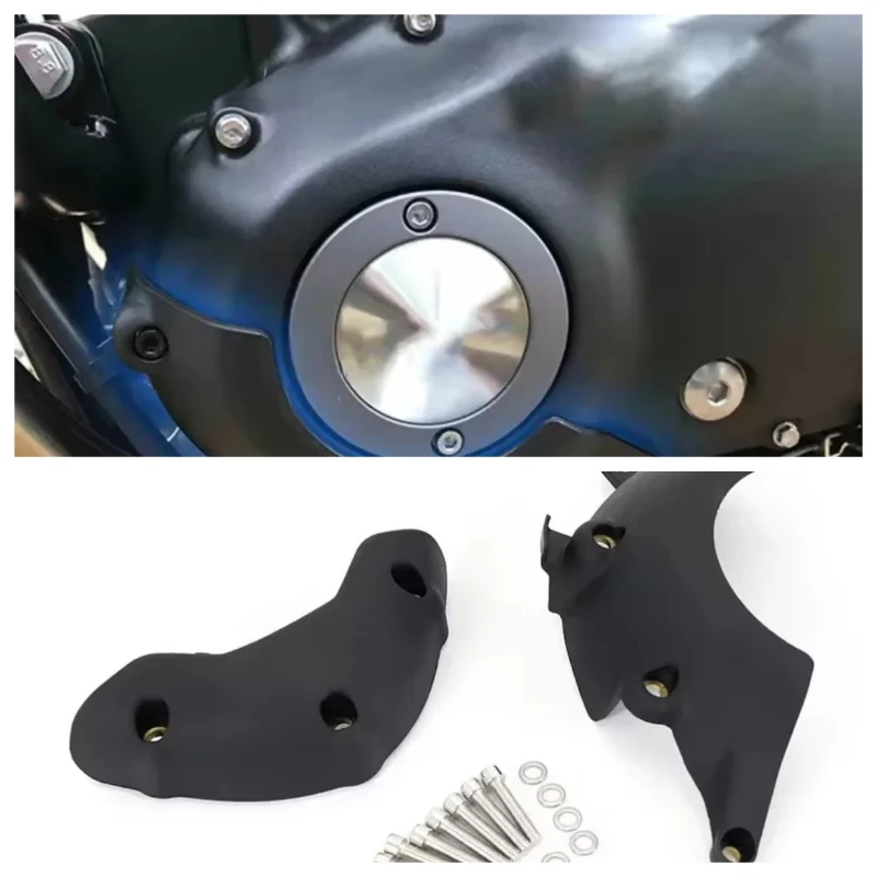 Фото Защита двигателя (слайдер) для мотоциклов Bonneville T100 Black, T120 Thruxton, 1200 / RS Street Twin / Scrambler №1
