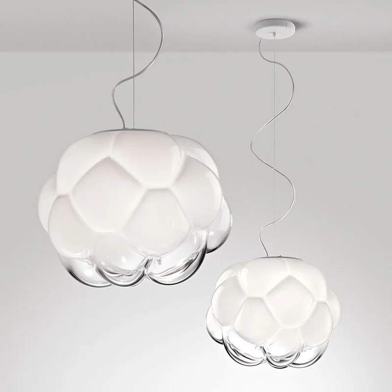 

Роскошная стеклянная сферическая светодиодная люстра, подвесные светильники в скандинавском стиле для гостиной, ресторана, спальни, простая лампа для кухни, ванной комнаты
