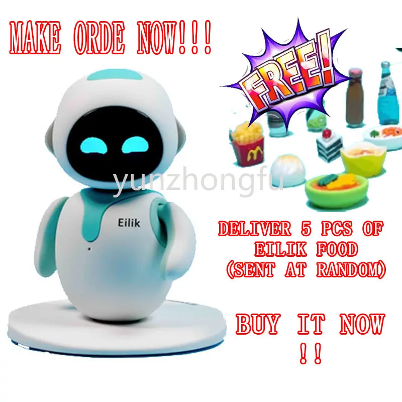 

Купите по количеству для Eilik Emo Robot de juguete, lindo compañero inteligente para mascotas Robot