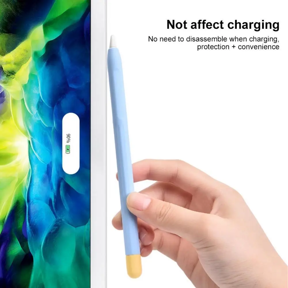 

Wear-resistant Protective Cover Silicone Protective Contrast Color Anti -slip Stylus Pen Cover