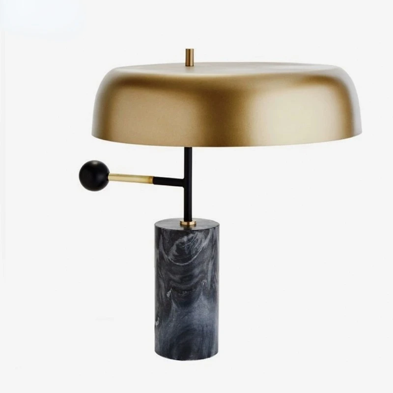 

Modern Light Luxury Marble Table Lamp Nordic Living Room Study Bedroom Bedside Designer Model Room Exhibition Hall Table Lamp