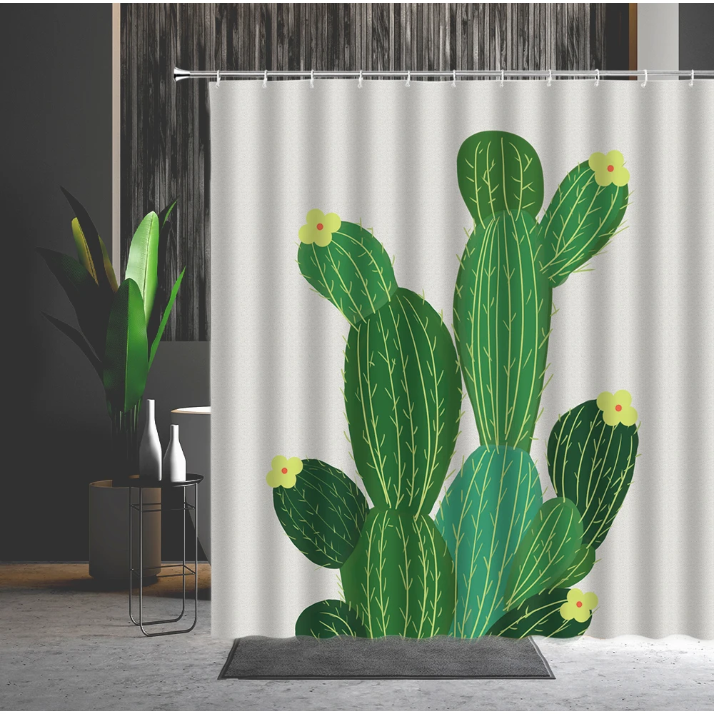 

Printing Shower Curtain Set Cartoons Waterproof Children's Curtains Polyester Fabric Mildew Proof Bathtub Decor